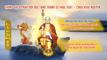 Thông Bạch Pháp Hội Địa Tạng Tháng 07 Âm Lịch