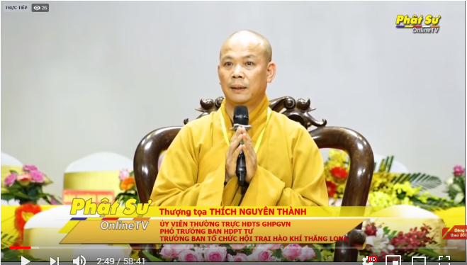TT Thích Nguyên Thành chia sẻ pháp thoại tại hội trại tại chùa Khai Nguyên Tx Sơn Tây, HN