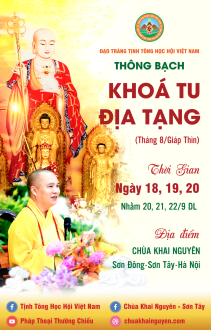 THÔNG BẠCH KHÓA TU ĐỊA TẠNG THÁNG 08 - GIÁP THÌN